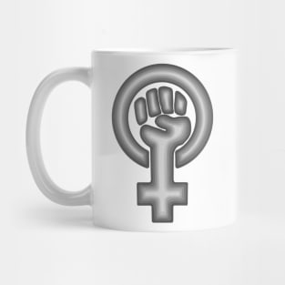 Gray Feminist Symbol Mug